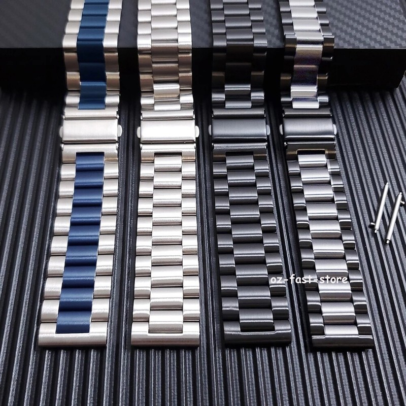 22mm Metal Strap Stainless Steel Watch Band Replacement Wrist Watchband Bracelet gallery