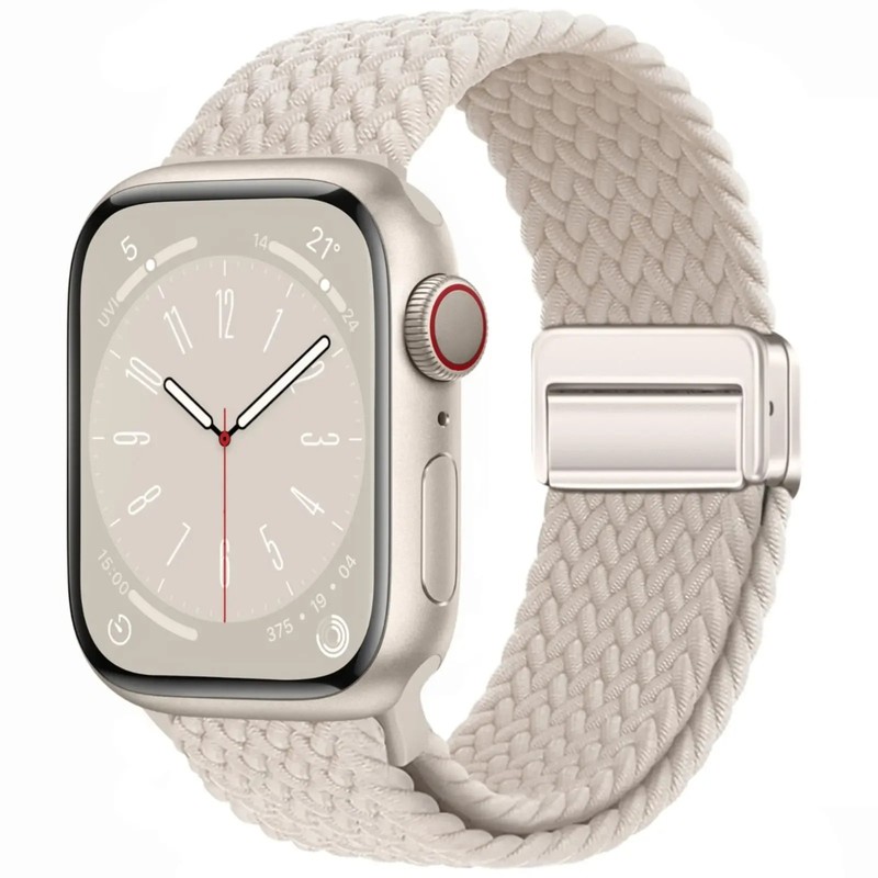 Braided Magnetic Strap for Apple Watch Band 38-49mm iWatch SE 3-9 Ultra 2