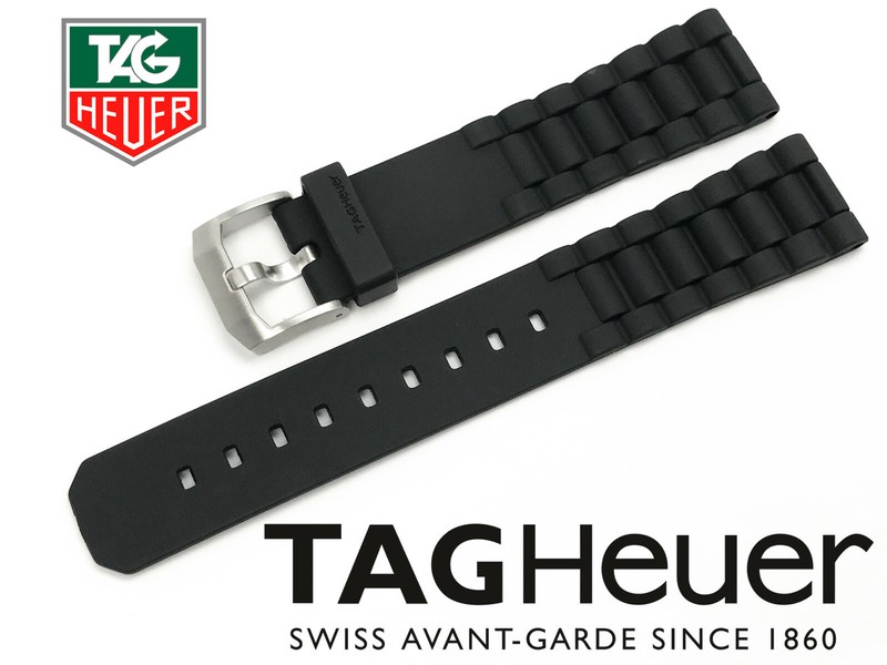 TAG HEUER FORMULA 1 CAC111D REPLACEMENT BLACK RUBBER 20/18 WATCH STRAP