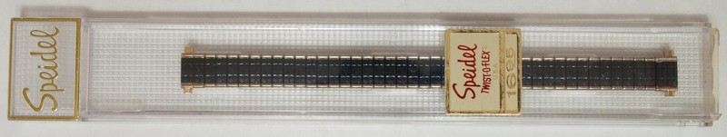 Speidel Twist O Flex Midnight Black & Silver Ladies Band New