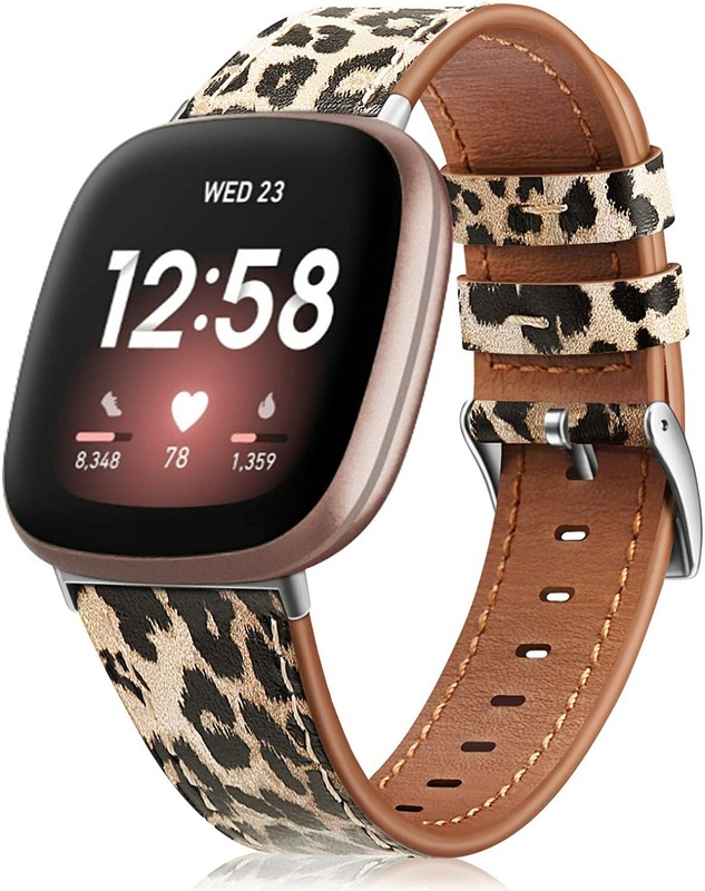 Genuine Leather Band For Fitbit Versa 3 / Fitbit Sense Replacement Strap Wrist