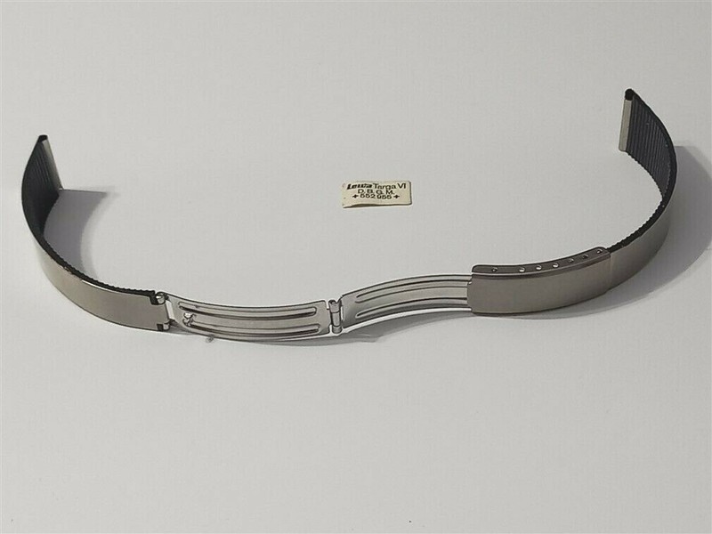 16 MM NOS 1970-80's Ladies Lewa D.B.G.M German Made Rubber / S.Steel BRACELET gallery