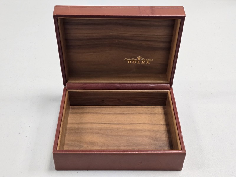 Vintage Rolex 1980's President Day-Date Leather & Wood Box 56.00.2 gallery