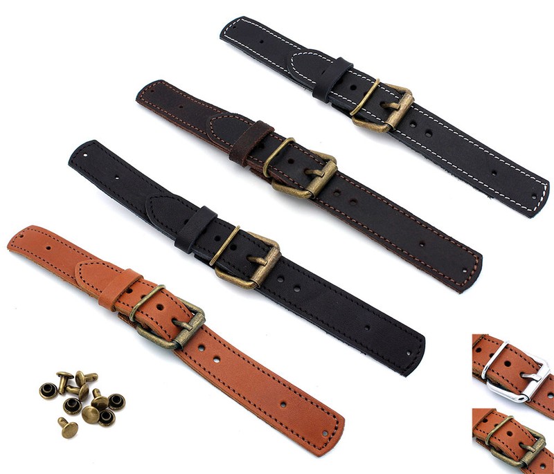 20mm Pilot Aviator WW für Urofa Hanhart Omega Zenith Chronograph Band Fixed Bars