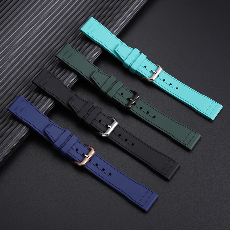 For IWC Pilot IW388110 IW388305/306 FKM Watchband Quick Release Watch Strap 20MM gallery
