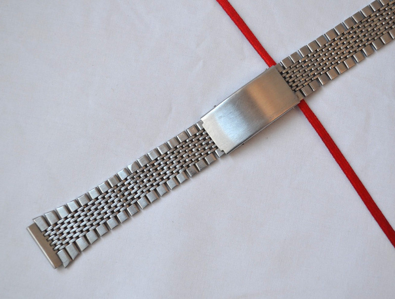 USSR watch Bracelet vintage 175mm 18mm Soviet steel strap raketa poljot pobeda