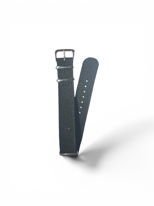 22mm-Black-Premium Ballistic Nylon -G10 Military Strap-Diver Sport Watch Band