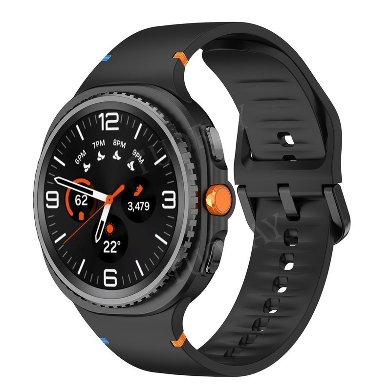 For Samsung Galaxy Watch 8 40mm/44mm 8 Classic 46mm Silicone Strap Band Bracelet