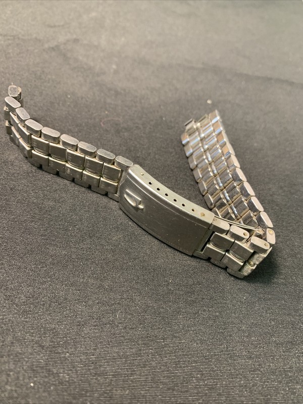 Vintage Men’s JB Champion Stainless Steel Brick Bullet Watch Band