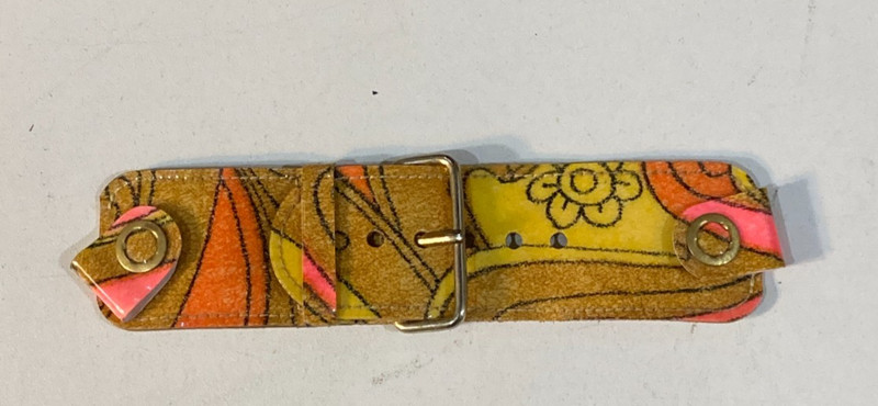 Vintage Mod Wristwatch Band Wild – Flowers Etc. Circa 1960s Mid Century Modern