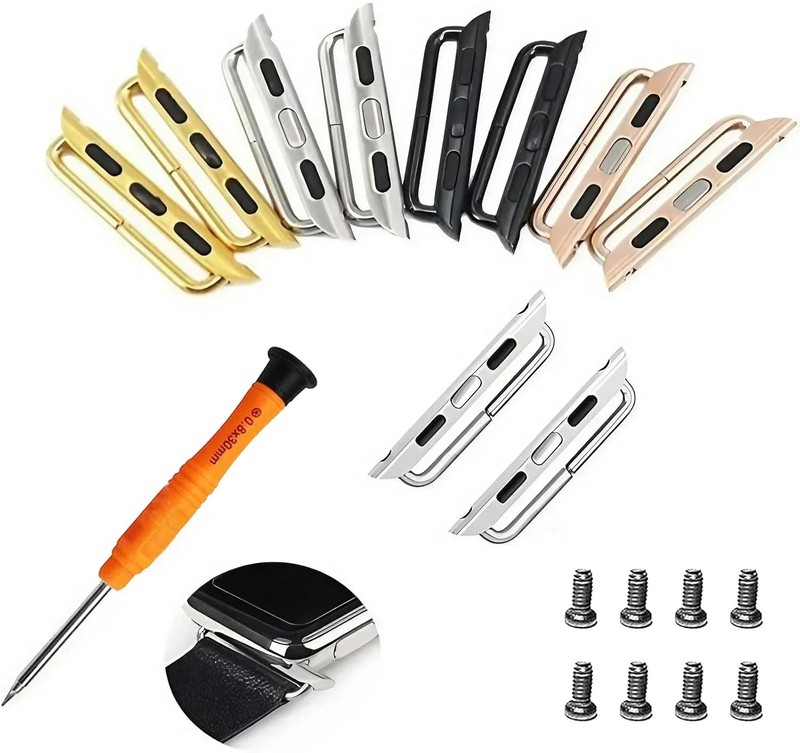 Watch Strap Connector Stainless Steel Adapter Replaceable Metal Connection Watch