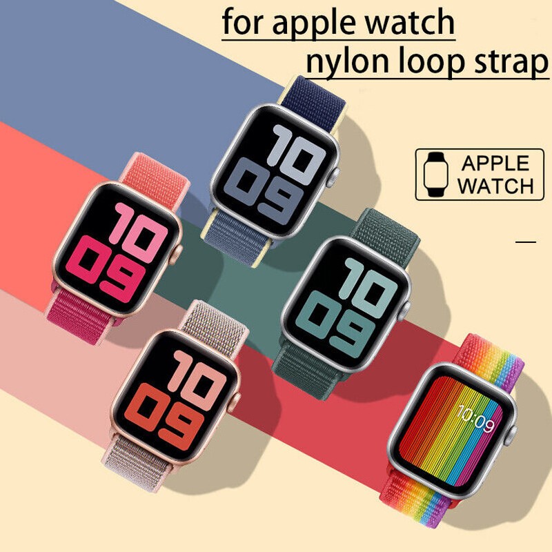Woven Nylon Loop For Apple Watch Series Ultra 10-1 SE Sport Band Strap 38mm-49mm gallery