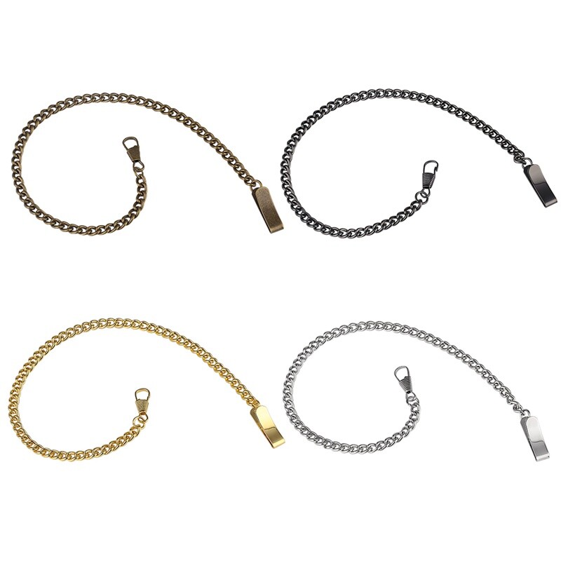 4 Colors Pocket Watch Chain for Women Men Vintage Fob Watch Chains High Quality