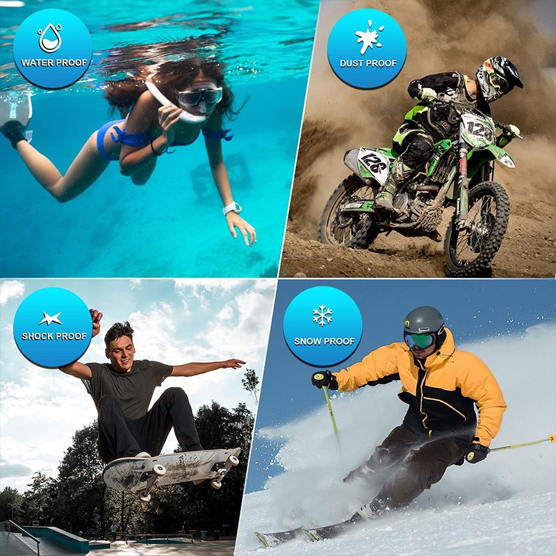 Waterproof Case With Band For Apple Watch 38/40/41/42/44/45mm &Rugged Strap IP68 gallery