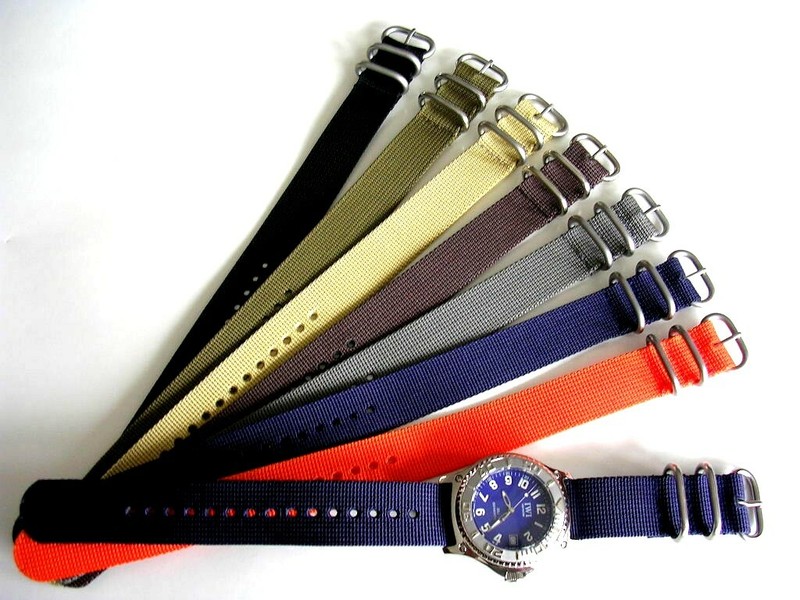 1pc NATO® strap UTC SS Ballistic Nylon MoD RAF G10 watch band Bond IW SUISSE USA gallery