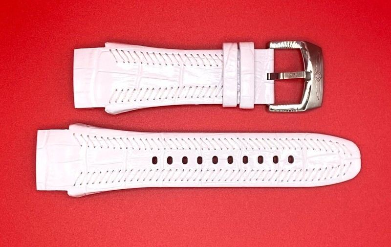 Authentic Invicta Lupah 10284 White Leather 30MM Watch Band
