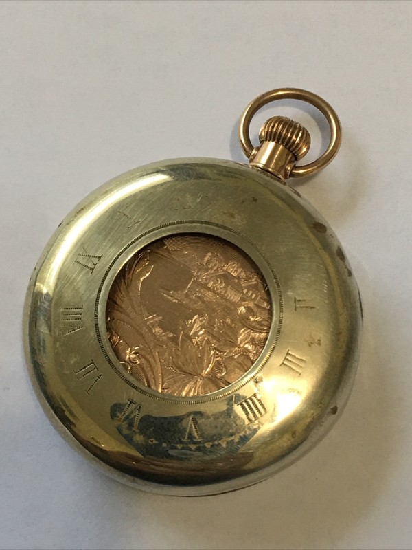 Antique Brass￼ Pocket Watch Protector Case Holder POCKET WATCH NOT INCLUDED