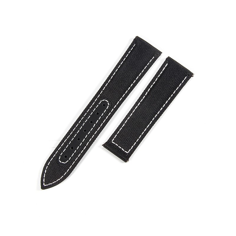 For Omega Seamaster Nylon Genuine Leather Watch Straps Mens Band 22mm with Tools