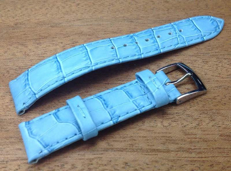 SEIKO Premium Quality Leather Watch Band – VIVACE – Z 18 – 18mm – Baby Blue