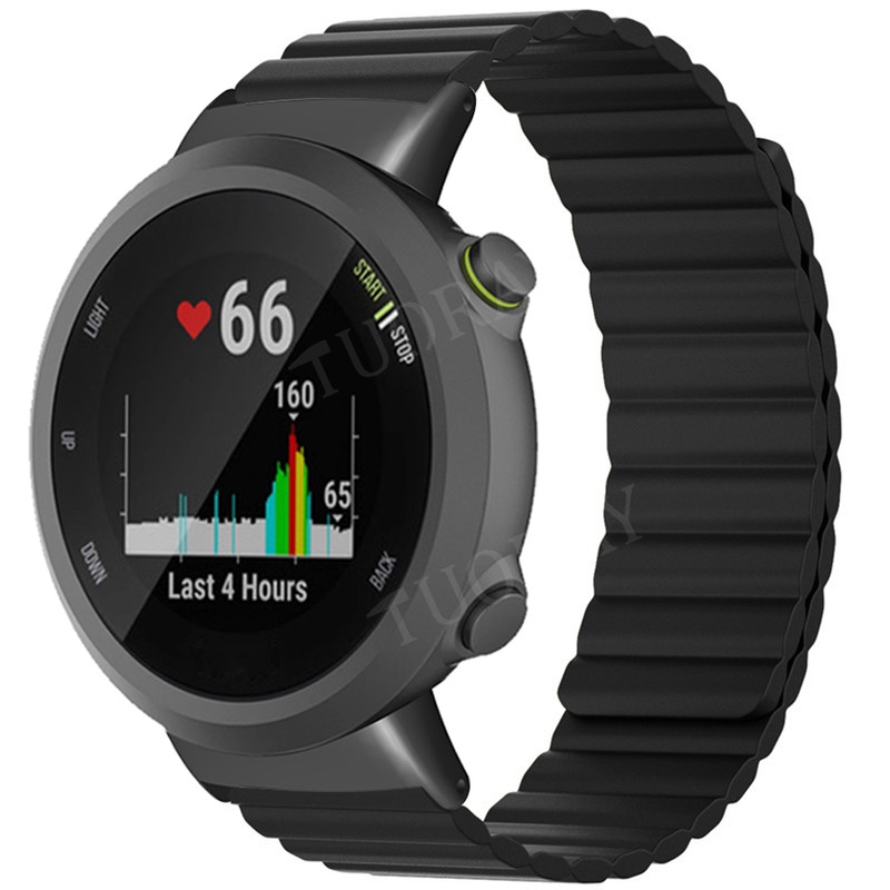 For Garmin Forerunner 45 / 45S / Swim 2 Magnetic Silicone Band Replacement Strap