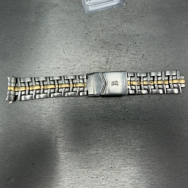 Bulova Millennia Watch Bracelet Two Tone 20mm Stainless Steel 98A48 Vintage