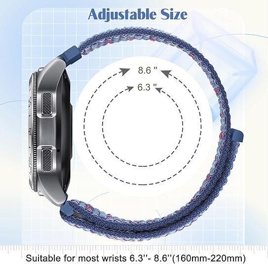 4 Pack Nylon Watch Bands Compatible with Garmin Venu 3/Venu 2/Vivoactive 4, Garm gallery