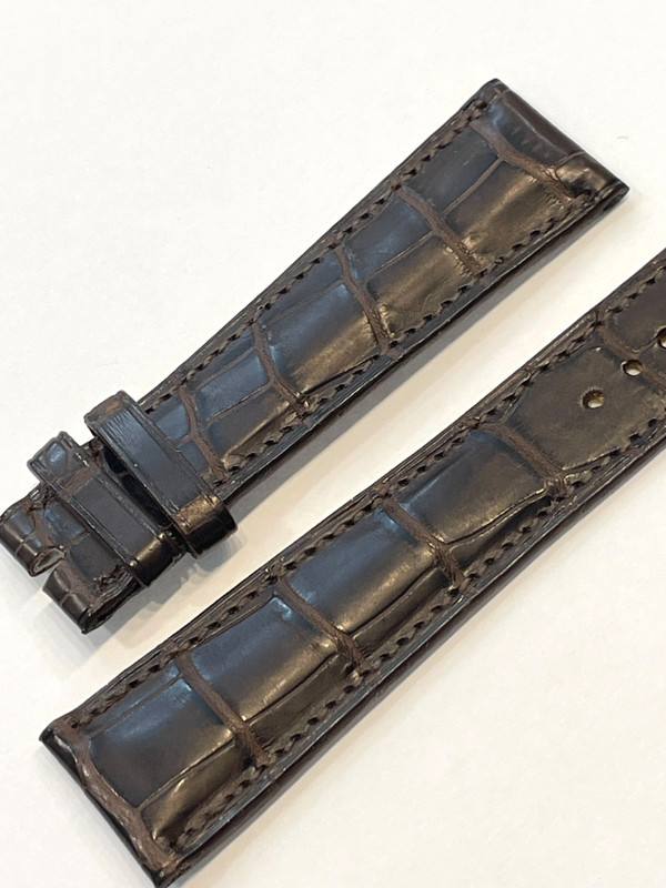 PARMIGIANI FLEURIER MADE BY HERMES AUTHENTIC WATCH BAND BROWN ALLIGATOR