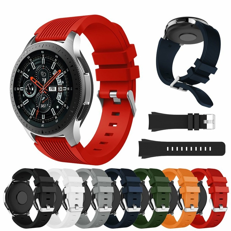 For Samusng Galaxy 42 46 mm Watch Band Silicone Band Soft SM-R815 R810 Strap Top gallery