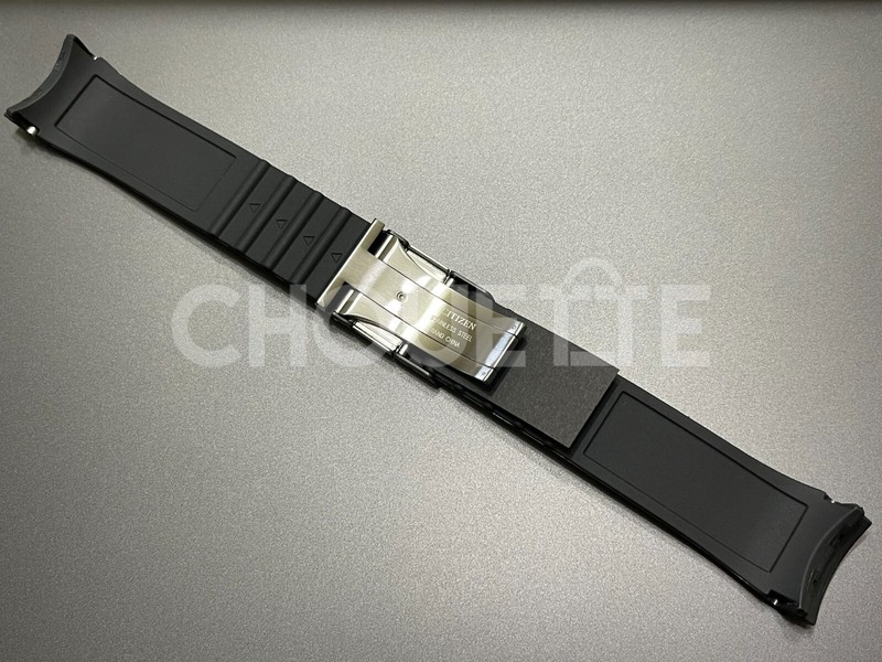 Citizen Navihawk U680-S087881, JY8035-04E 23mm Black Rubber Watch Band with PINS gallery
