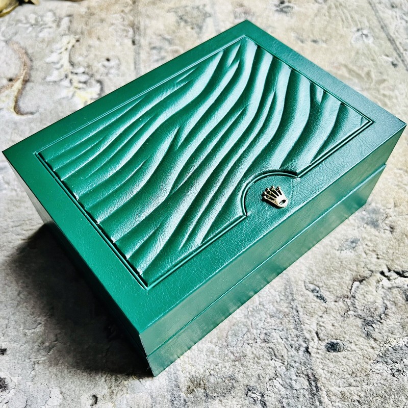 Empty Rolex Watch Box. Used. One Slightly Faulty Hinge (7”/18cm, 559g)
