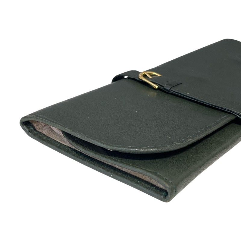 Audemars Piguet Watch Travel Case Green Leather Pouch Box Set 24cm #04 gallery