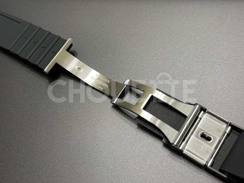 Citizen Navihawk U680-S087881, JY8035-04E 23mm Black Rubber Watch Band with PINS gallery
