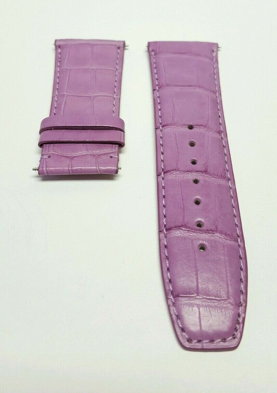 Valentin Yudashkin Jacob & Co New Genuine Purple Alligator Strap 27MM x 24MM gallery