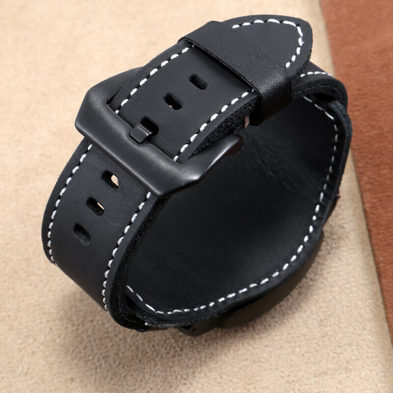 Vintage Genuine Leather Pallet Watch Straps Men’s Frosted Bracelet 20 22 24 26mm
