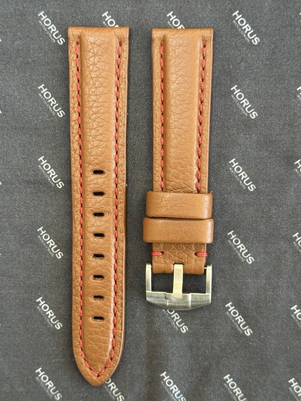 Horus Watch Straps Leather 20mm Lug Width For Multiple Brands – Brown, RARE