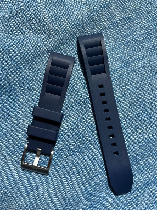 Wiscasset Watch - Premium FKM Vented / Fin Style Diver Strap (FREE SHIPPING) gallery