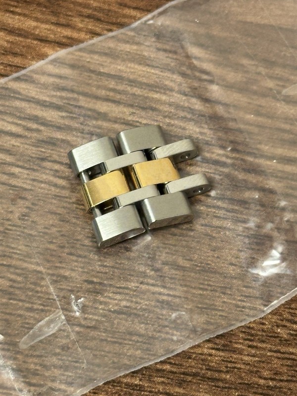 Authentic 18k Gold & Steel Pair Of Links & Screws for 76213 Prince Day Date 2021