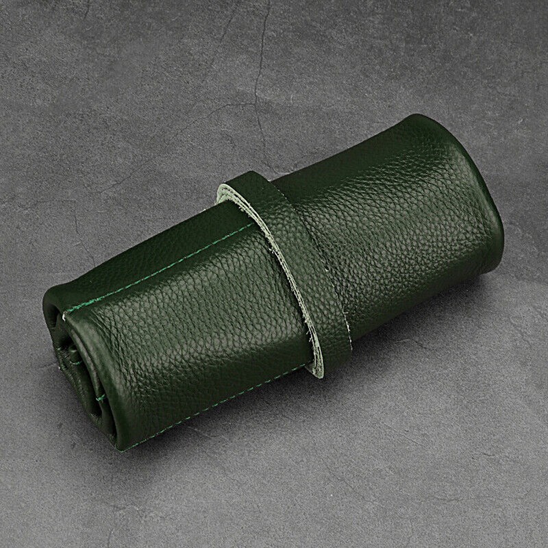 6 Slots Watch Roll Travel Case Genuine Leather Watches Jewelry storage Pouch Bag gallery