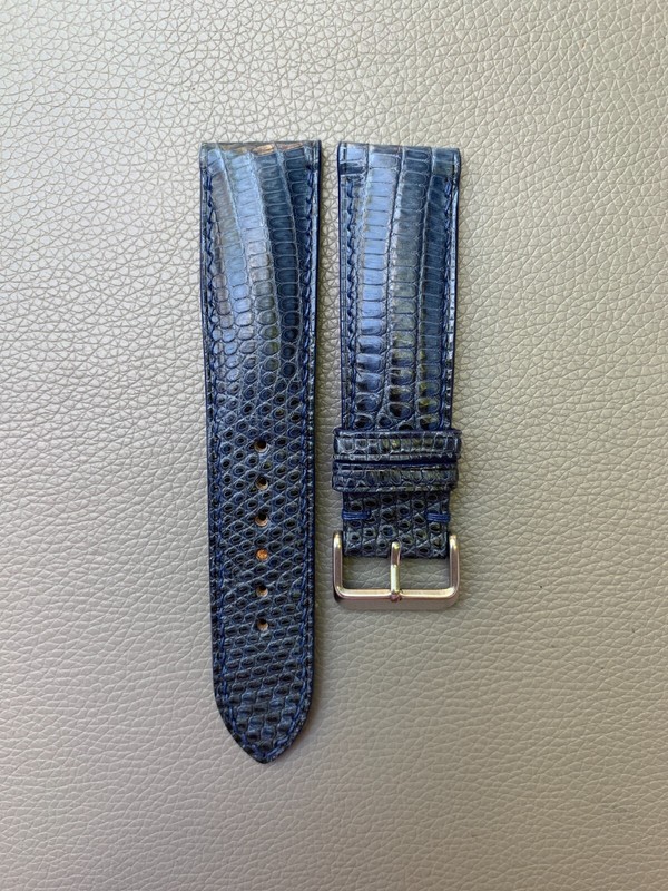 14 15 16 18 19 20 21 22 23 24 26mm Genuine Lizard skin leather watch strap band gallery