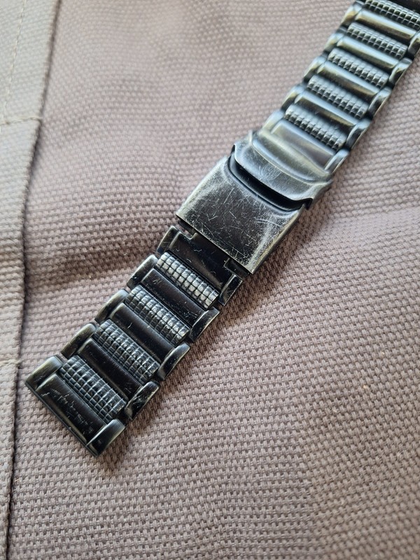 Luminox OEM Black Stainless Steel Bracelet 23mm Worn