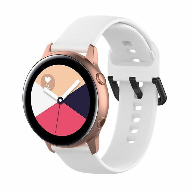 For Samsung Galaxy Watch 3 41mm Active 2 40mm 44mm Silicone 20mm Soft Band Strap gallery