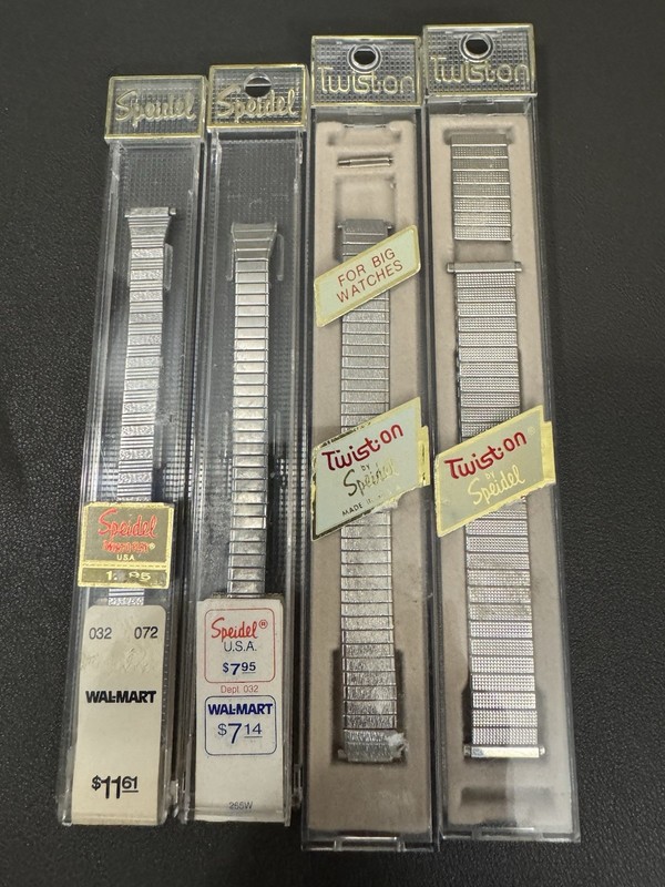 Lot Of 4 Spiedel And Twist-on Watch Bracelets (NOS)
