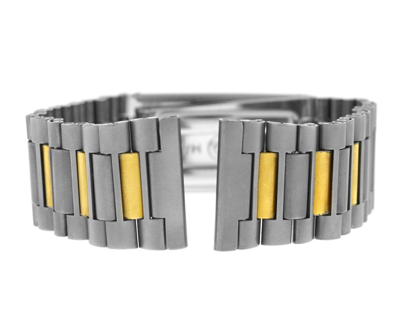 Breitling Titanium Plated Gold 20MM Folded Bracelet