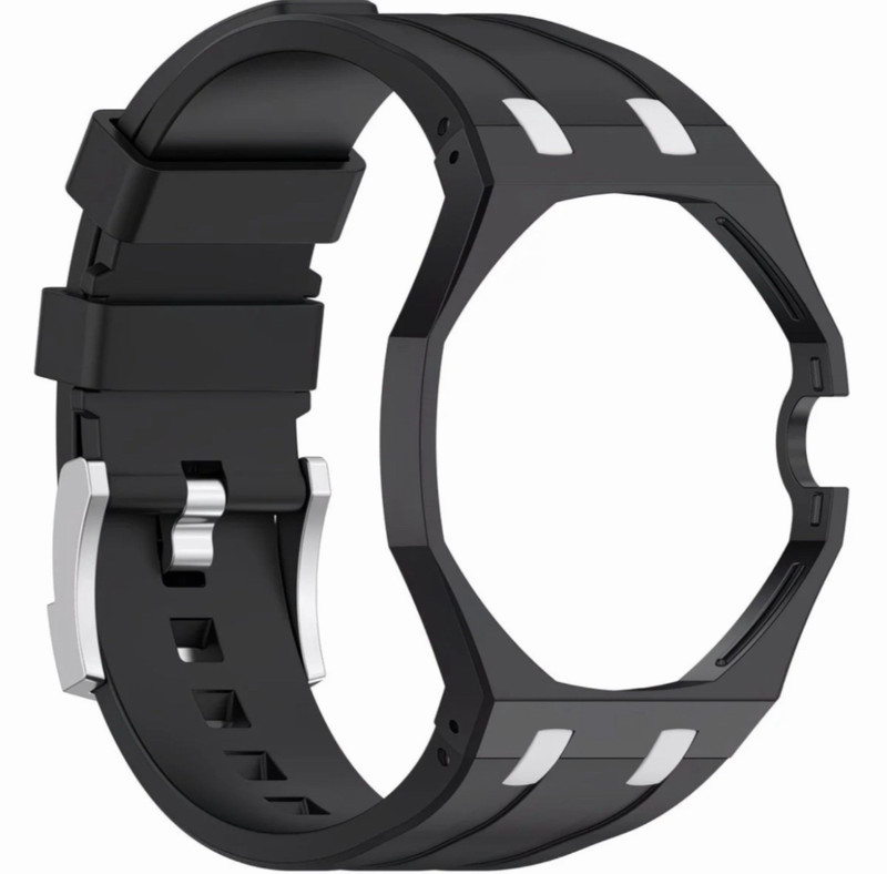 Silicone Band PC Case Mod Kit For Swatch X AP Royal Pop Watch Turn to Wristband