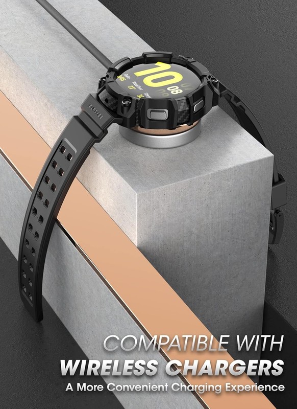 SUPCASE for Samsung Galaxy Watch 5 44mm Band with Case (Unicorn Beetle Black gallery