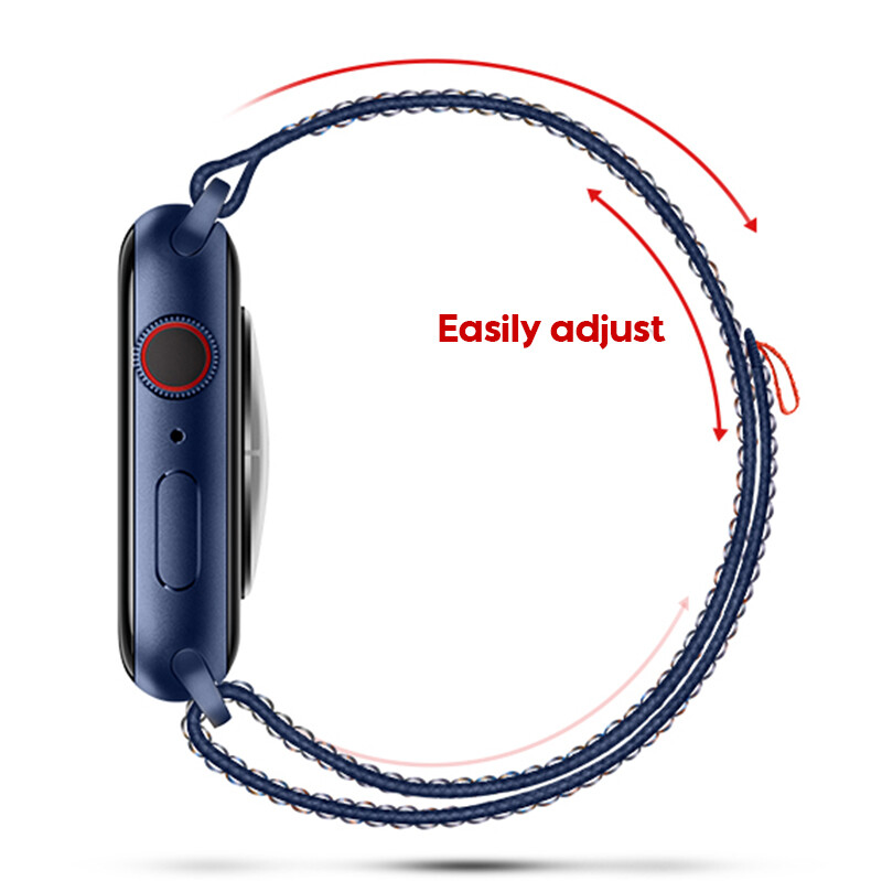 Nylon Sport Loop Band for Apple Watch 11 10 9 8 7 6 5 SE 3 2 44 41 45 42 46 49mm gallery