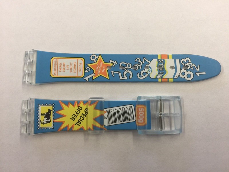 17mm Band Strap fits SWATCH watches Soft PVC Replacement