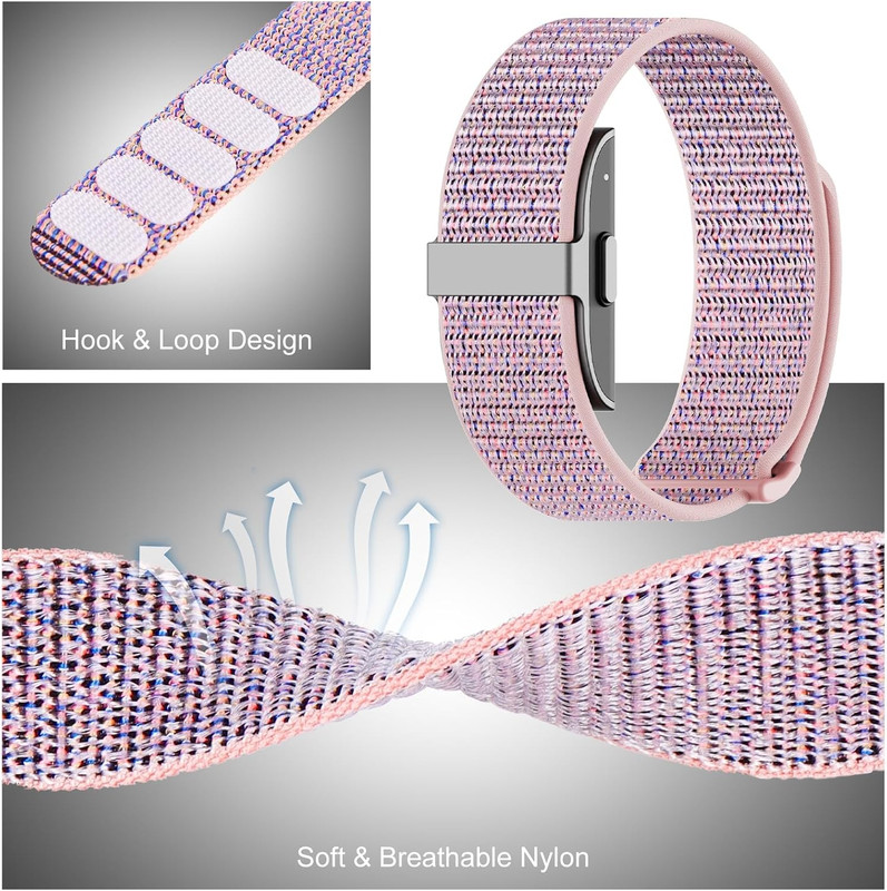 Nylon Loop Sport Replacement Bands Compatible with Hume Health Band, Soft Breath gallery