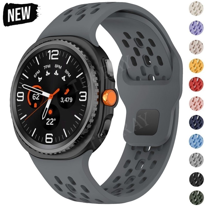 For Samsung Galaxy Watch 8 40mm/44mm 8 Classic 46mm Silicone Strap Band Bracelet gallery