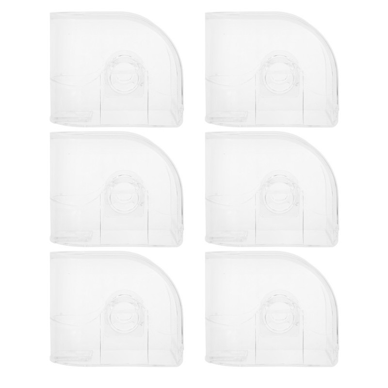 6Pcs Transparent Watch Organizer Display Case with Wall Mount for Home Use